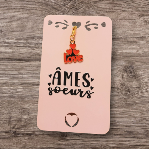 Carte message âmes sœurs