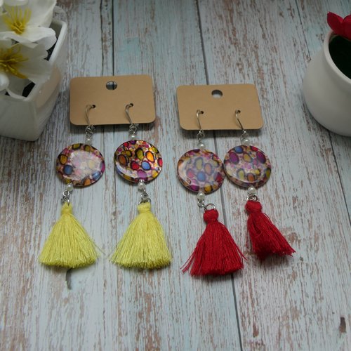 Boucles d'oreilles en nacre