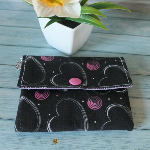 Porte-monnaie/porte carte coeur