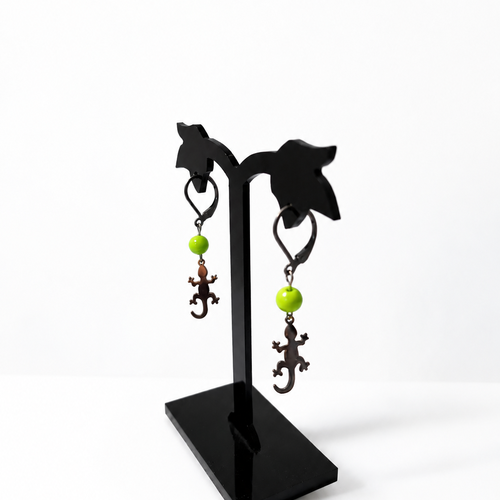 Boucle d'oreille "la petite salamandre"