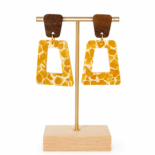 Boucle d'oreille "ambre"