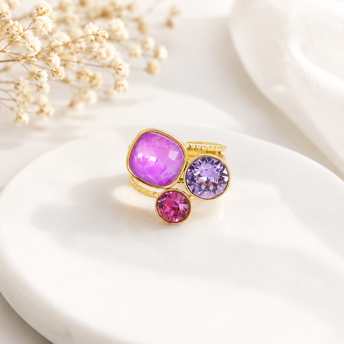 Bague cristaux swarovski "élora"