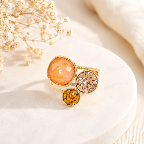 Bague cristaux swarovski "élora"