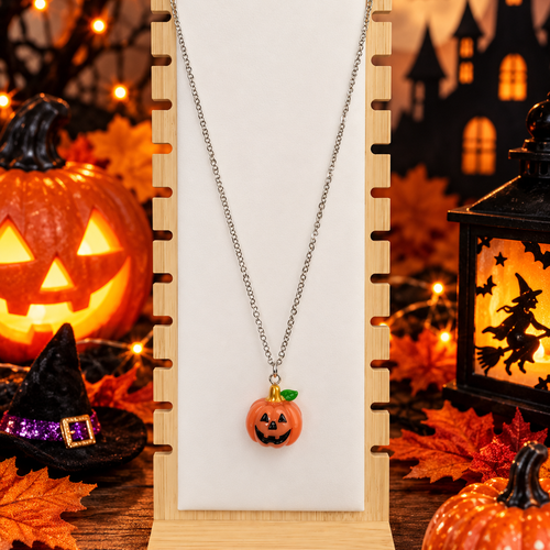Collier "citrouille"
