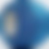 1 pelote de fil métalisé pour crochet 1.25 , 190 m bleu roi et argent marque yarnart petunia 
