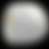 1 pelote de fil métalisé pour crochet 1.25 , 190 m argente / blanc marque yarnart camellia 