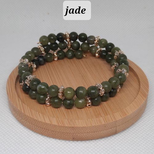Bracelet lithothérapie jade