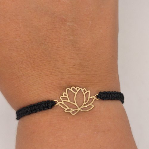 Bracelet macramé lotus