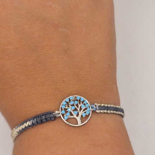Bracelet macramé arbre de vie