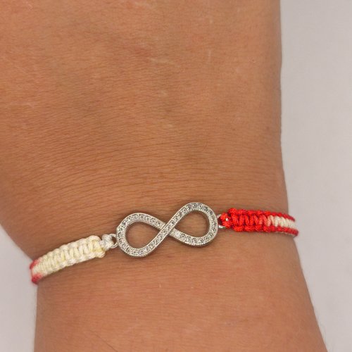 Bracelet macramé infini