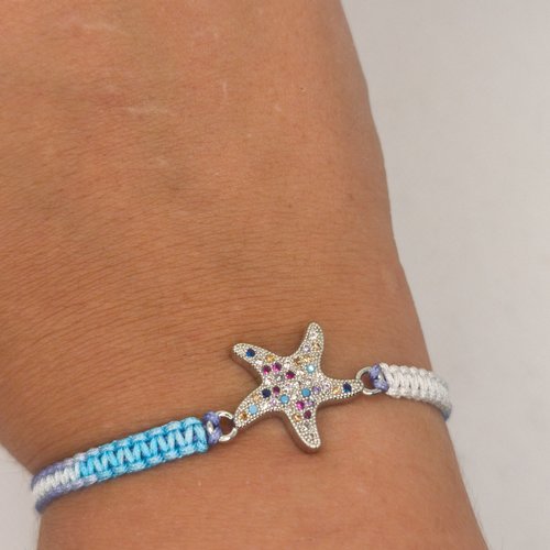 Bracelet macramé etoile de mer