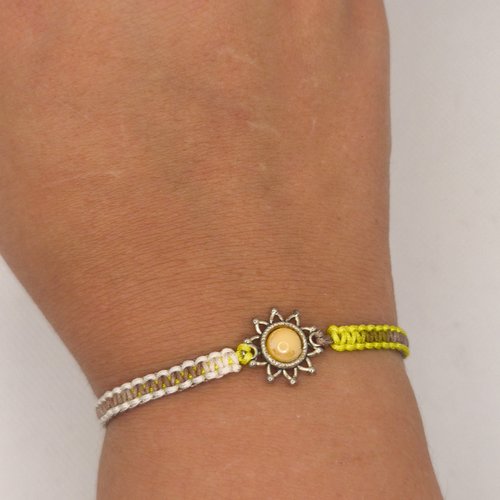 Bracelet macramé soleil