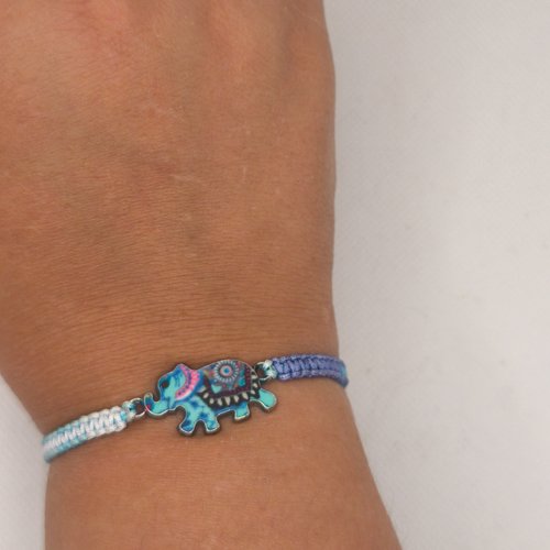 Bracelet macramé éléphant