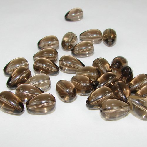 Quartz fumé goutte 13 mm