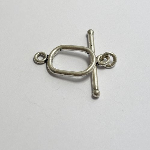 Fermoir toggle argent 925 ovale 28 mm