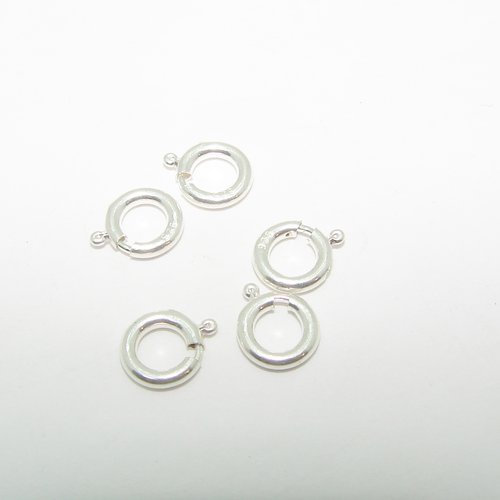 Fermoir à ressort 7mm sans anneaux