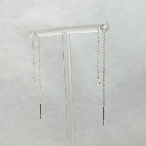 Boucles d'oreille chaîne forçat 10.00 cm.