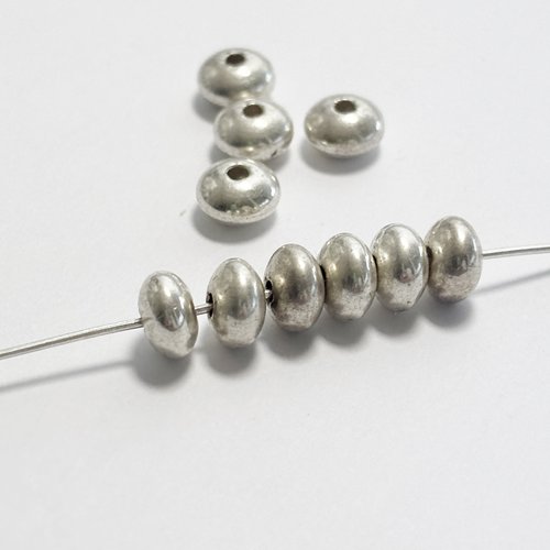 Perle soucoupe argent 925 – 5,5 mm lisse