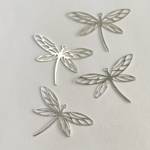 Pampille libellule argent 925 – 30 mm