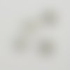 Pampille fleur 7 mm argent 925