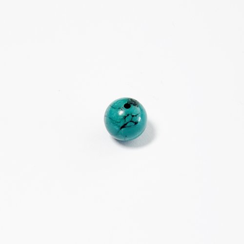 Perle turquoise naturelle 8 mm – à l’unité