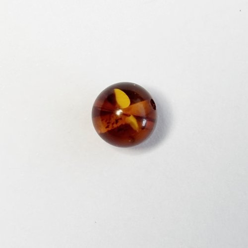 Perle ambre naturel 6,7 mm – qualité premium – vendue à l’unité