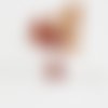 Lot de 10 perles – agate naturelle cube orangé 4 mm - 3