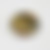 Perle jaspe forêt d’or – disque 30 mm – pierre naturelle