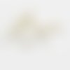 Lot de 10 perles de culture – forme ovale irrégulière – perçage transversal – 7 mm