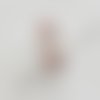 Lot de 2 perles en quartz rose facetté – 12 mm