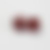 Lot de 2 perles en agate rouge facettée 8 mm – cornaline naturelle