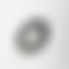 Lot de deux perles en onyx dépoli de 12 mm de diamètre