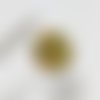 Perle plate jaspe-océan 25 mm – trou transversal 0,7 mm – vente à l’unité – pièce unique n°4