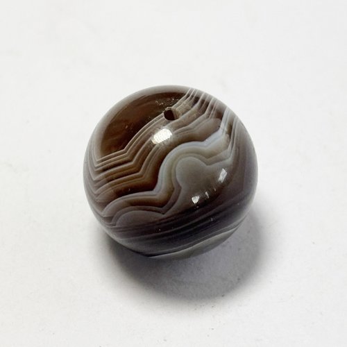 Agate du botswana 18 mm – pierre naturelle rubanée n°3