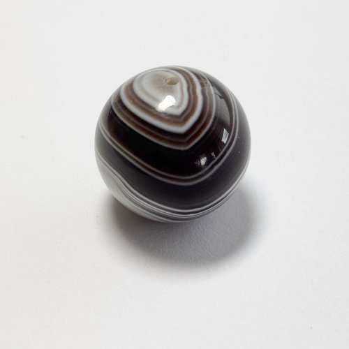Agate du botswana 18 mm – pierre naturelle rubanée n°56