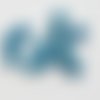 12 perles en turquoise naturelle aaa – bleu intense