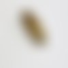 Perle en jaspe paysage naturelle 35×12 mm forme riz fuselé trou 1 mm