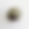 Perle en jaspe paysage facettée roulée 20 × 16 mm trou 1 mm
