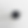 1 perles en onyx noire -14 mm de diamètre. (trou transversal 0,9 mm)