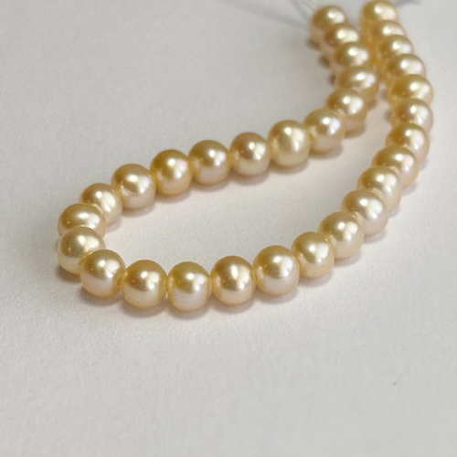 30 perles de culture saumonées 3 mm