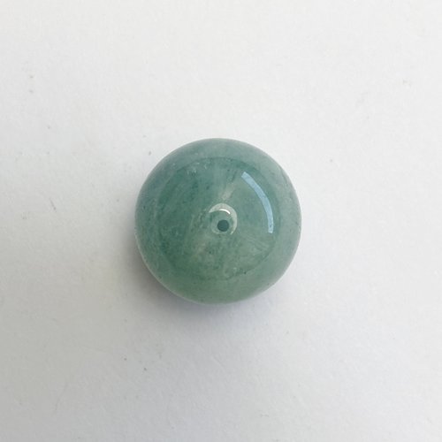 Perle en aigue-marine laiteuse 16 mm de diamètre - pièce unique n°6