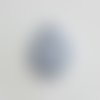 Perle en calcédoine bleue naturelle – forme larme facettée 16 mm (trou transversal 1,4 mm)