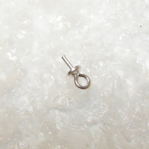 1 tige coupelle 3 mm - argent 925 (origine italie)