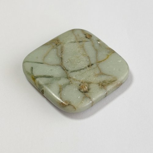 1 perle jaspe aquaterra carrée 30 mm - n°1