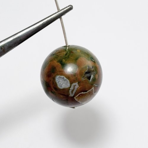 Perle jaspe océan orbiculaire 20 mm n°9