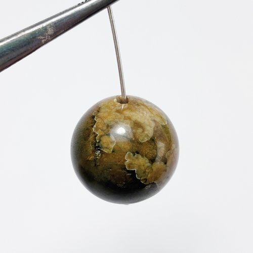 Perle jaspe océan orbiculaire 20 mm n°12