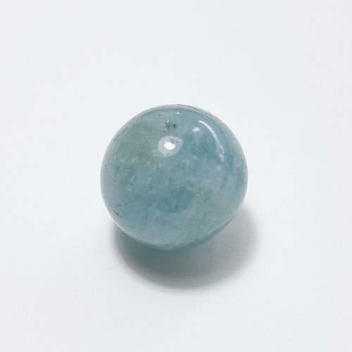 1 perle aigue-marine laiteuse 16 mm naturelle, pièce unique