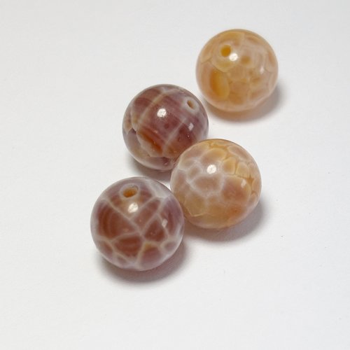 Agate craquelée 12 mm par 4.