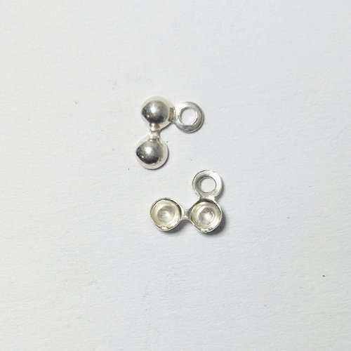 Cache-nœud boule 3mm avec anneau