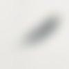 Breloque plume en argent 925 – pampille ajourée 30 mm